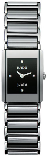 Rado Integral Series Platinum-tone Ceramic Quartz Ladies Watch R20488722 Rado Integral Series Platinum-tone Ceramic Quartz Ladies Watch R20488722