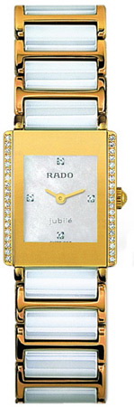 Rado Integral Series Gold-tone Ceramic Quartz Ladies Watch R20339902 Rado Integral Series Gold-tone Ceramic Quartz Ladies Watch R20339902