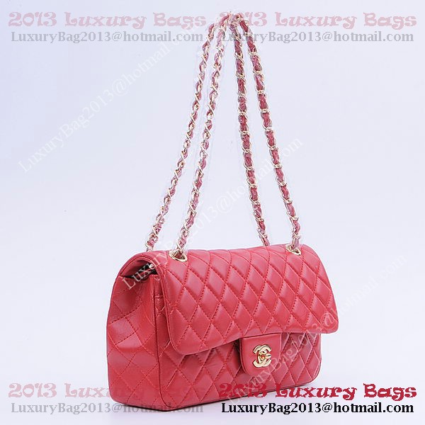 Chanel 2.55 Series Classic Flap Bag 1112 Red Sheepskin Gold Chanel 2.55 Series Classic Flap Bag 1112 Red Sheepskin Gold