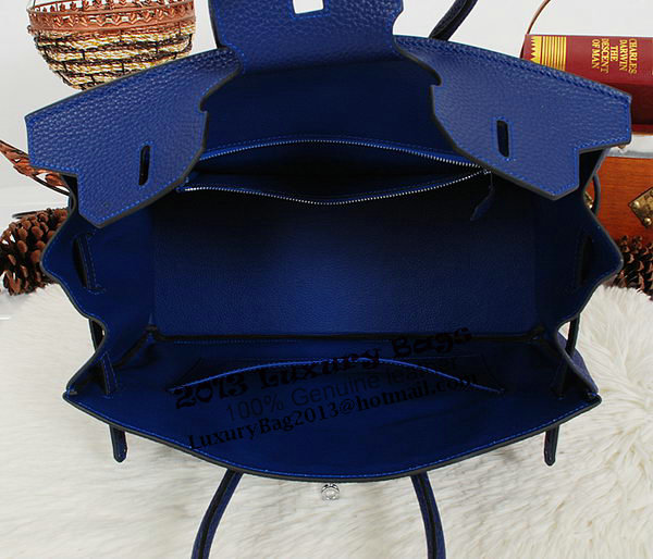 Hermes Birkin 35CM Tote Bag RoyalBlue Clemence Leather H35 Silver Hermes Birkin 35CM Tote Bag RoyalBlue Clemence Leather H35 Silver