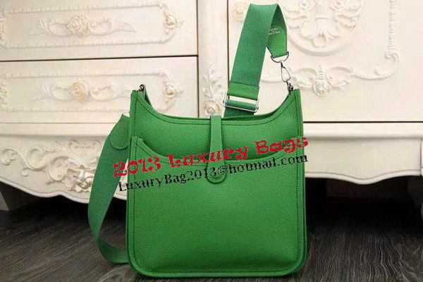 Hermes Evelyne 28cm Messenger Bag Original Leather H1188 Green Hermes Evelyne 28cm Messenger Bag Original Leather H1188 Green