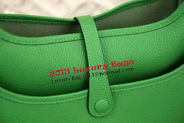 Hermes Evelyne 28cm Messenger Bag Original Leather H1188 Green Hermes Evelyne 28cm Messenger Bag Original Leather H1188 Green