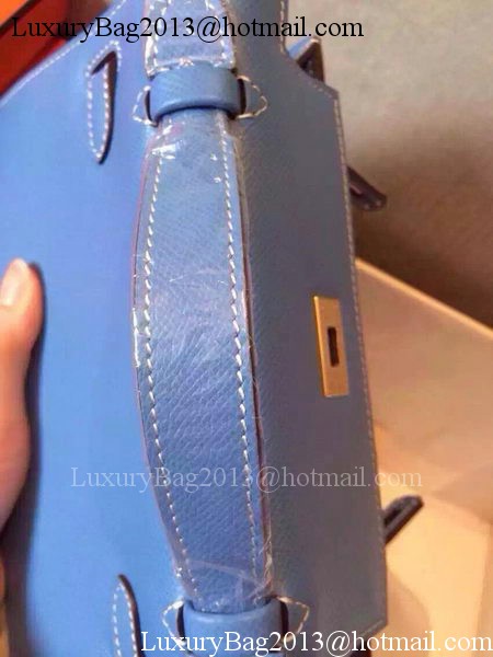 Hermes MINI Kelly 22cm Tote Bag Calfskin Leather K22 SkyBlue Hermes MINI Kelly 22cm Tote Bag Calfskin Leather K22 SkyBlue