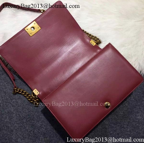 Chanel Boy Flap Shoulder Bag Original Sheepskin Leather A67088 Burgundy Chanel Boy Flap Shoulder Bag Original Sheepskin Leather A67088 Burgundy