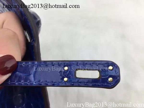 Hermes MINI Kelly 22cm Tote Bag Croco Leather KL22 Blue Hermes MINI Kelly 22cm Tote Bag Croco Leather KL22 Blue