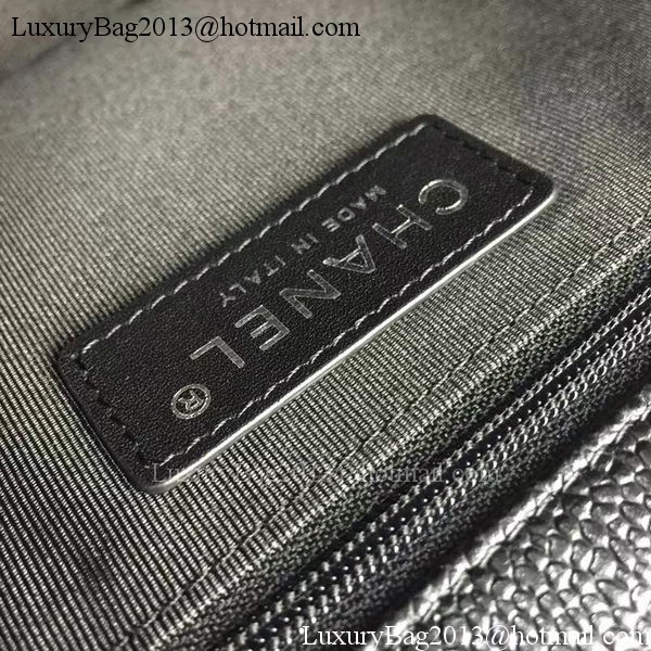 Boy Chanel Flap Bags Original Black Cannage Pattern A67088 Silver Boy Chanel Flap Bags Original Black Cannage Pattern A67088 Silver