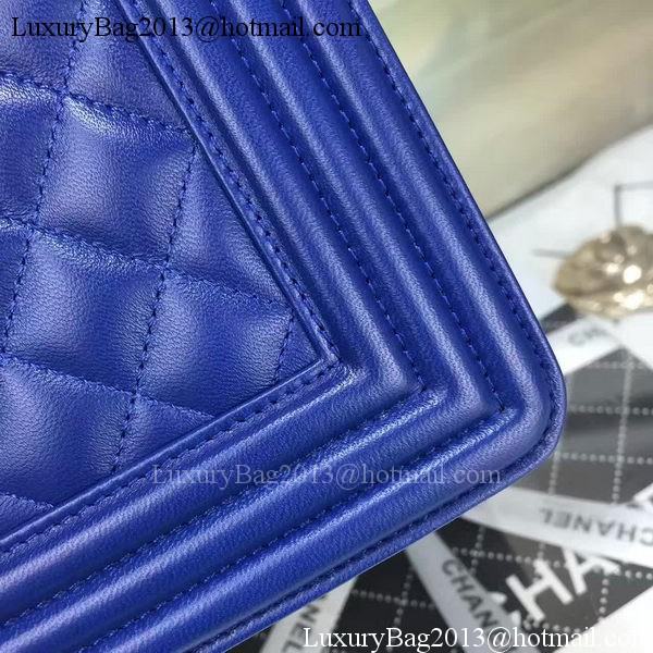 Boy Chanel Flap Bag Blue Original Sheepskin Leather A67088 Silver Boy Chanel Flap Bag Blue Original Sheepskin Leather A67088 Silver