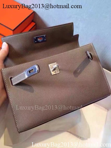Hermes Kelly 22cm Tote Bag Original Leather KL22 Grey Hermes Kelly 22cm Tote Bag Original Leather KL22 Grey