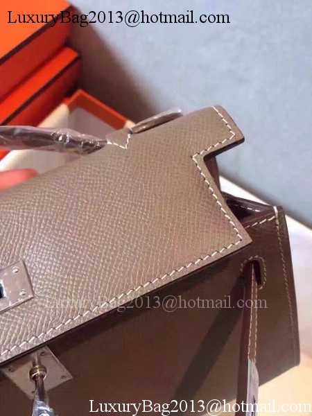 Hermes Kelly 22cm Tote Bag Original Leather KL22 Grey Hermes Kelly 22cm Tote Bag Original Leather KL22 Grey