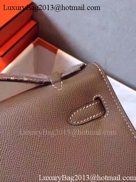 Hermes Kelly 22cm Tote Bag Original Leather KL22 Grey Hermes Kelly 22cm Tote Bag Original Leather KL22 Grey