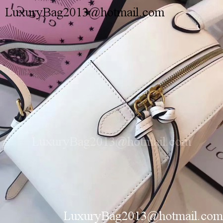 Gucci GG Marmont Quilted Leather Backpack 476671 White Gucci GG Marmont Quilted Leather Backpack 476671 White