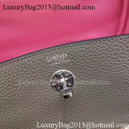 Hermes Lindy 30CM Original Leather Shoulder Bag LD30 Grey&Pink Hermes Lindy 30CM Original Leather Shoulder Bag LD30 Grey&Pink