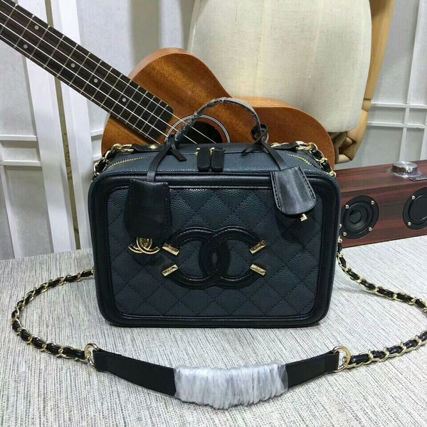 Chanel Calfskin Leather Shoulder Bag 6070 Blue Chanel Calfskin Leather Shoulder Bag 6070 Blue