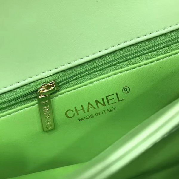 Chanel Classic Top Handle Bag Sheepskin Leather CHA2371 Green Chanel Classic Top Handle Bag Sheepskin Leather CHA2371 Green