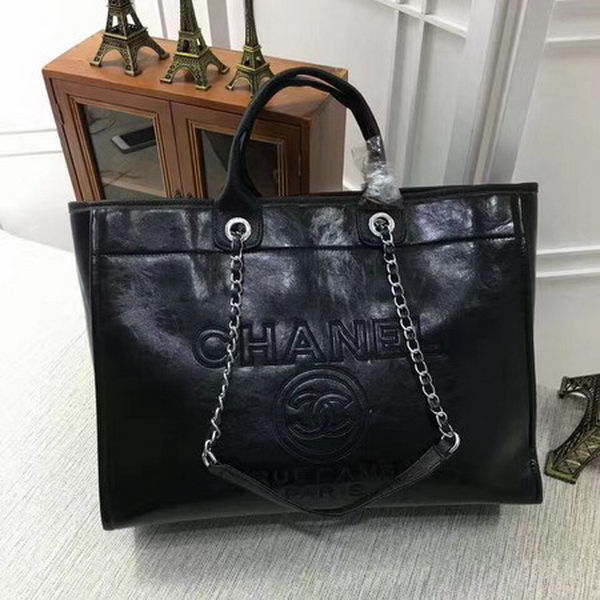 Chanel Tote Bag Calfskin Leather CHA3626 Black Chanel Tote Bag Calfskin Leather CHA3626 Black