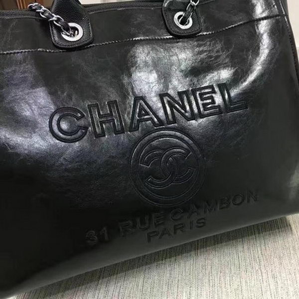 Chanel Tote Bag Calfskin Leather CHA3626 Black Chanel Tote Bag Calfskin Leather CHA3626 Black