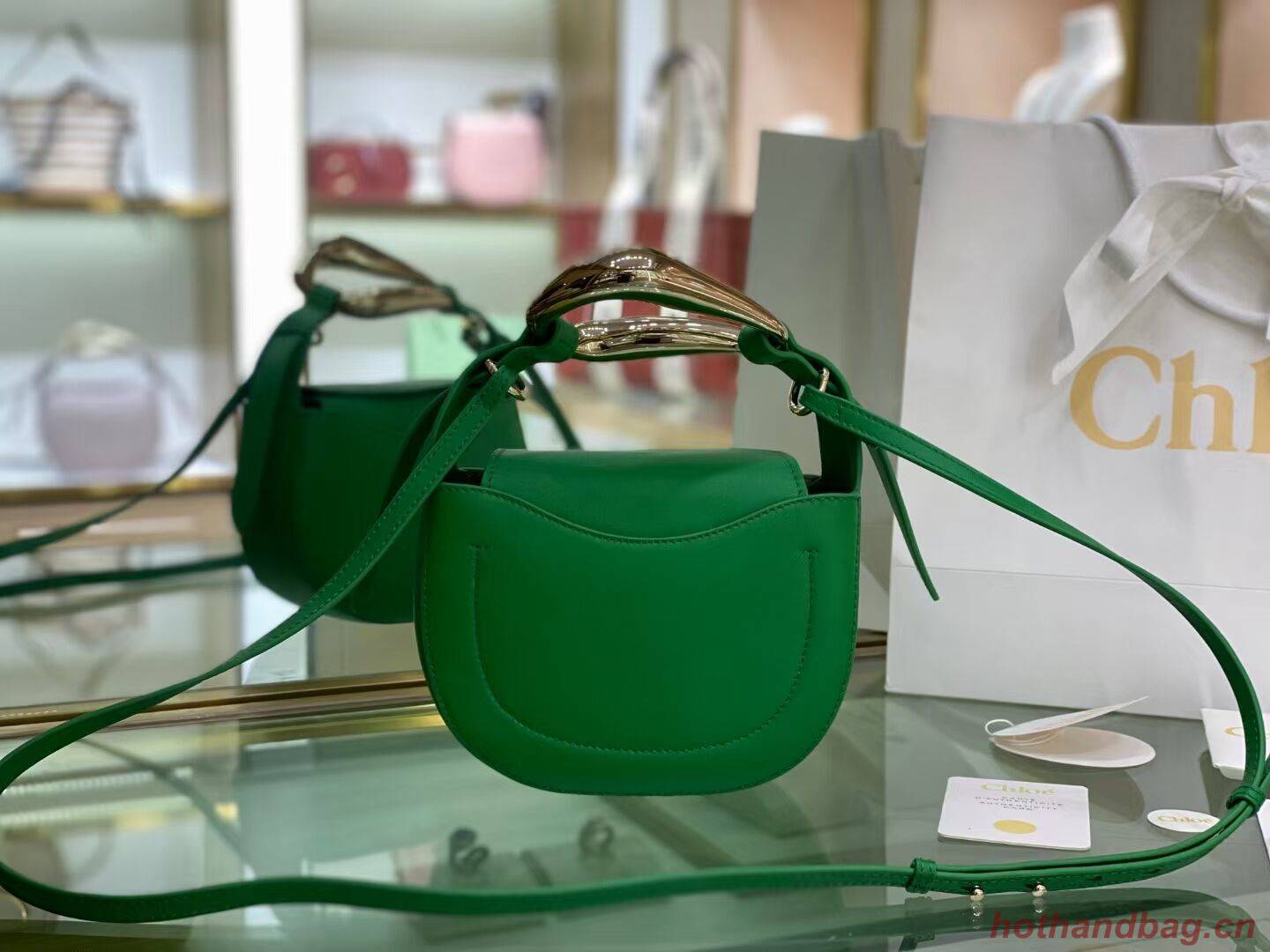 Chloe Original Calfskin Leather Bag 3S1350 green Chloe Original Calfskin Leather Bag 3S1350 green