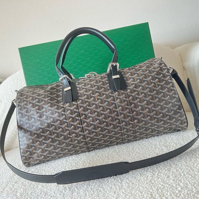 Goyard Calfskin Leather Travel Bag 55699 black