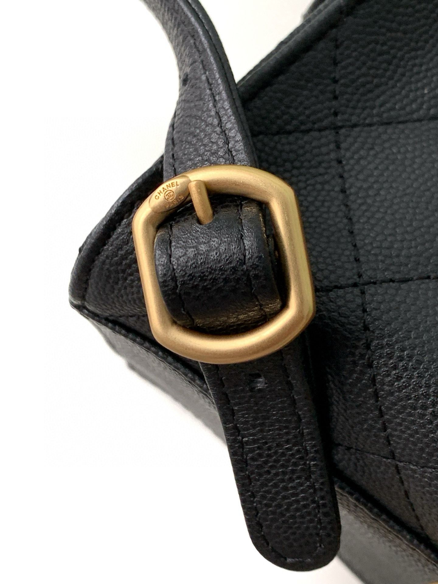 Chanel 25 Bag Original Caviar Leather Backpack AS5600 Black