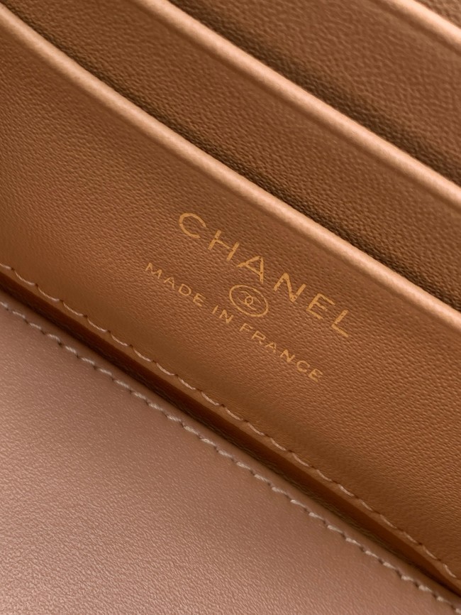 CHANEL Classic Small Vanity with Chain AP4799 Camel