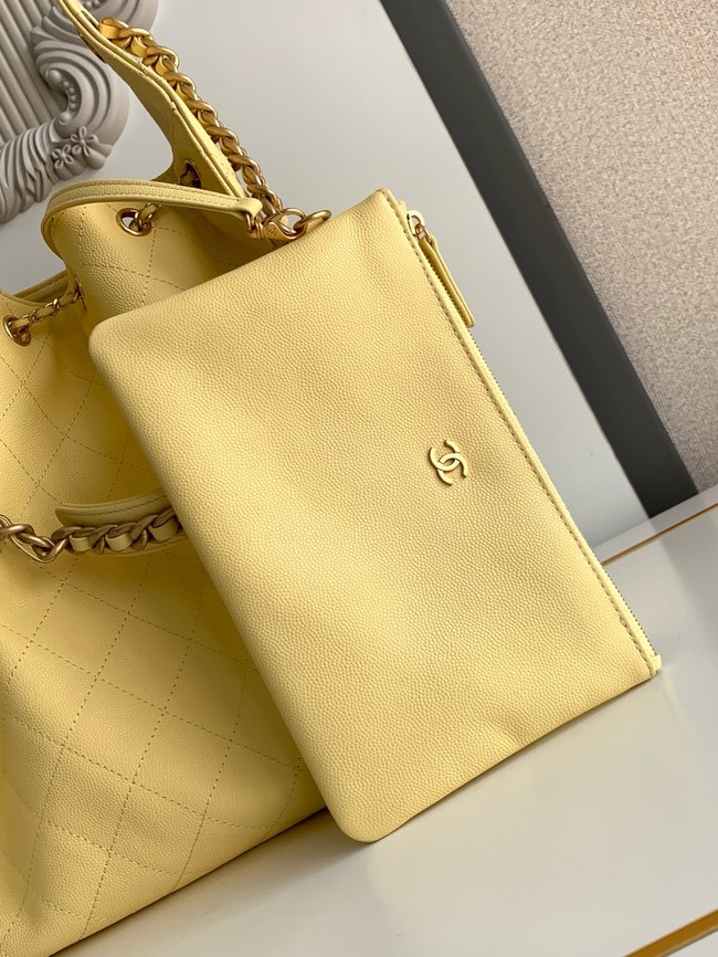CHANEL 25 Medium Handbag AS5311 yellow