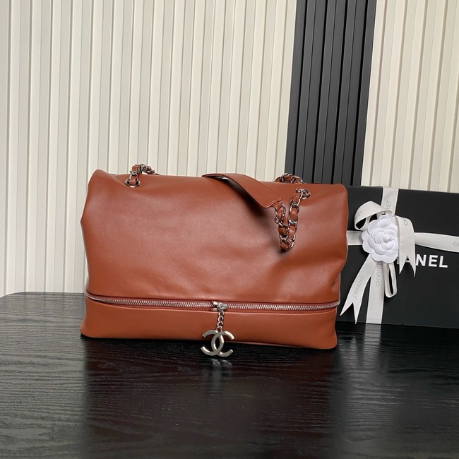 CHANEL Lambskin Shoulder Bags 9902 brown