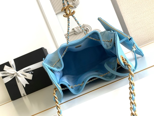 Chanel SUEDE HOBO BAG AS5311 blue