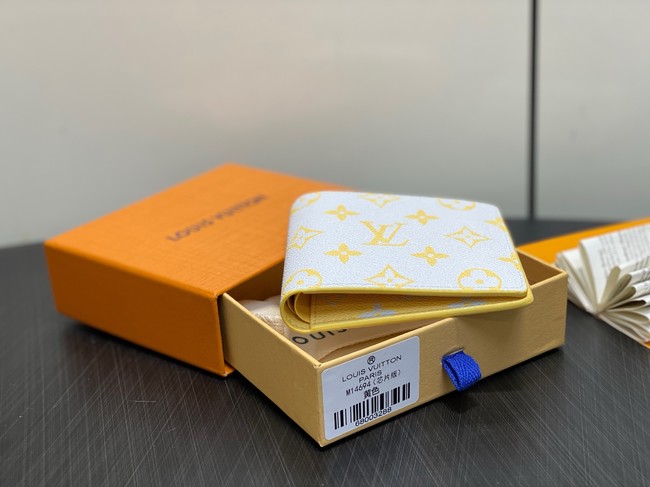 Louis Vuitton Multiple Wallet M14694 White&Yellow