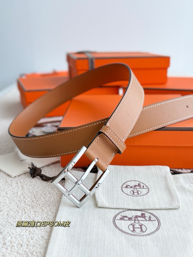 Hermes Epsom calfskin leather belt 66005