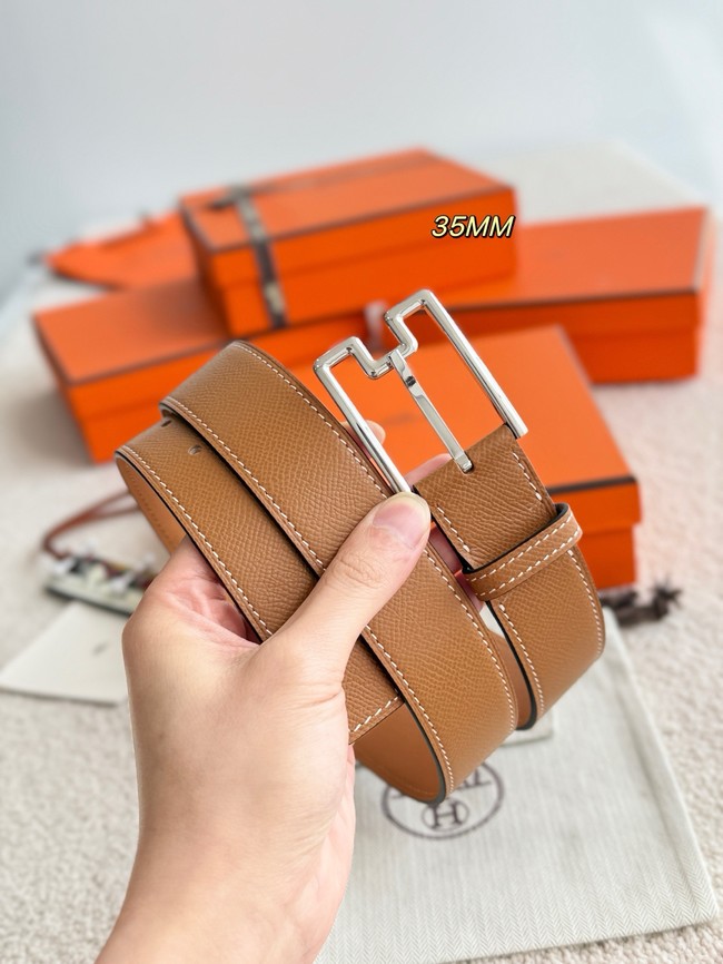Hermes Epsom calfskin leather belt 66006