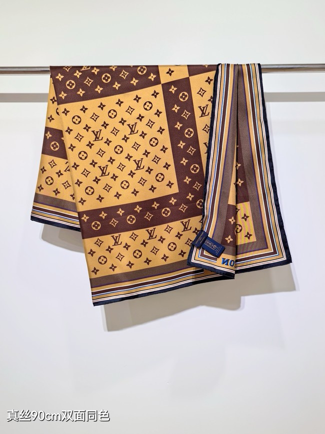 Louis Vuitton Square Scarf Silk Jacquard XT278