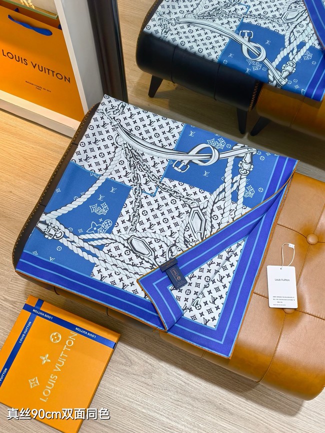 Louis Vuitton Square Scarf Silk Jacquard XT281