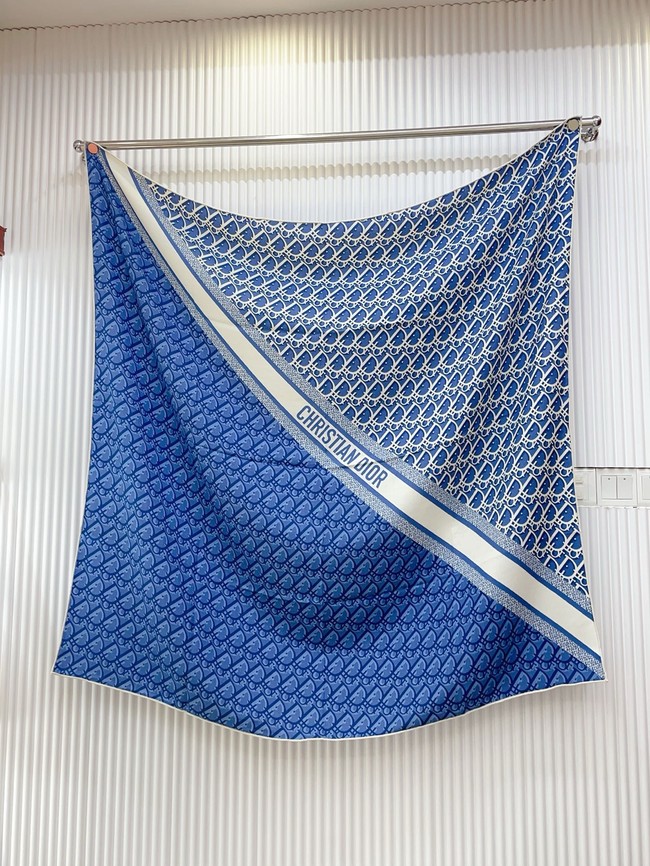 Dior Oblique Shawl Cashmere and Silk Jacquard KY082