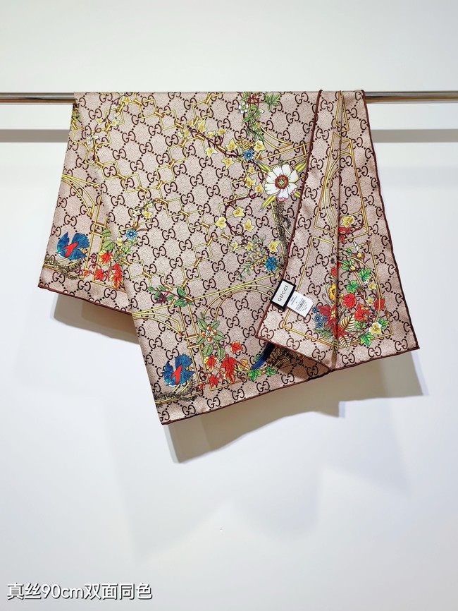 Gucci Square Scarf Silk Jacquard XT2890