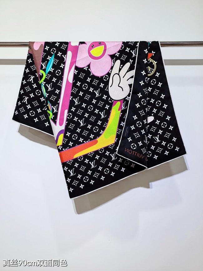 Louis Vuitton Square Scarf Silk Jacquard XT285