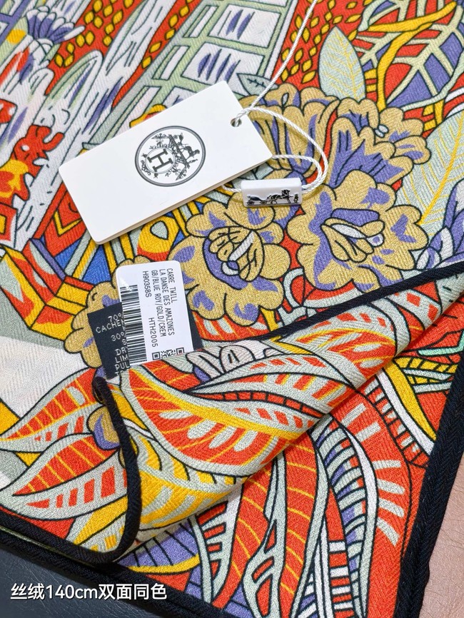 Hermes Shawl Cashmere and Silk KY136