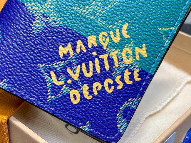 Louis Vuitton Pocket Organizer M25794 blue