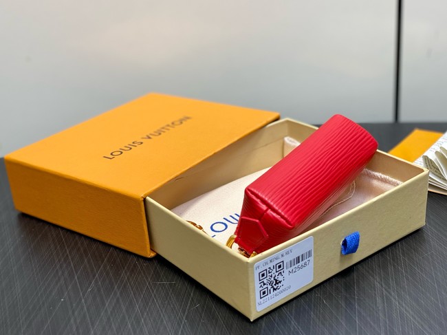 Louis Vuitton NEW Cosmetic Lipstick Pouch M25694 red