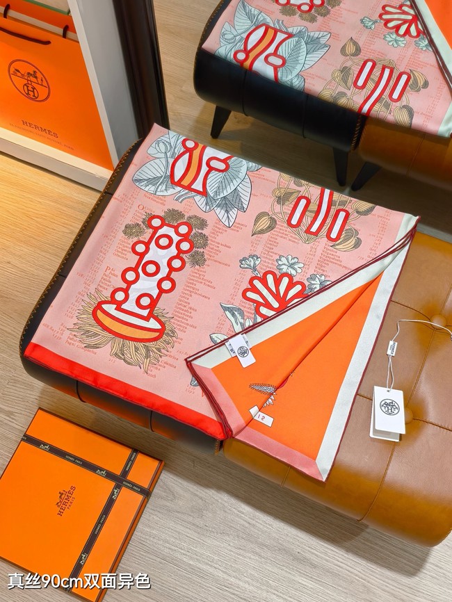 Hermes 90 Square Scarf Silk Twill KY158