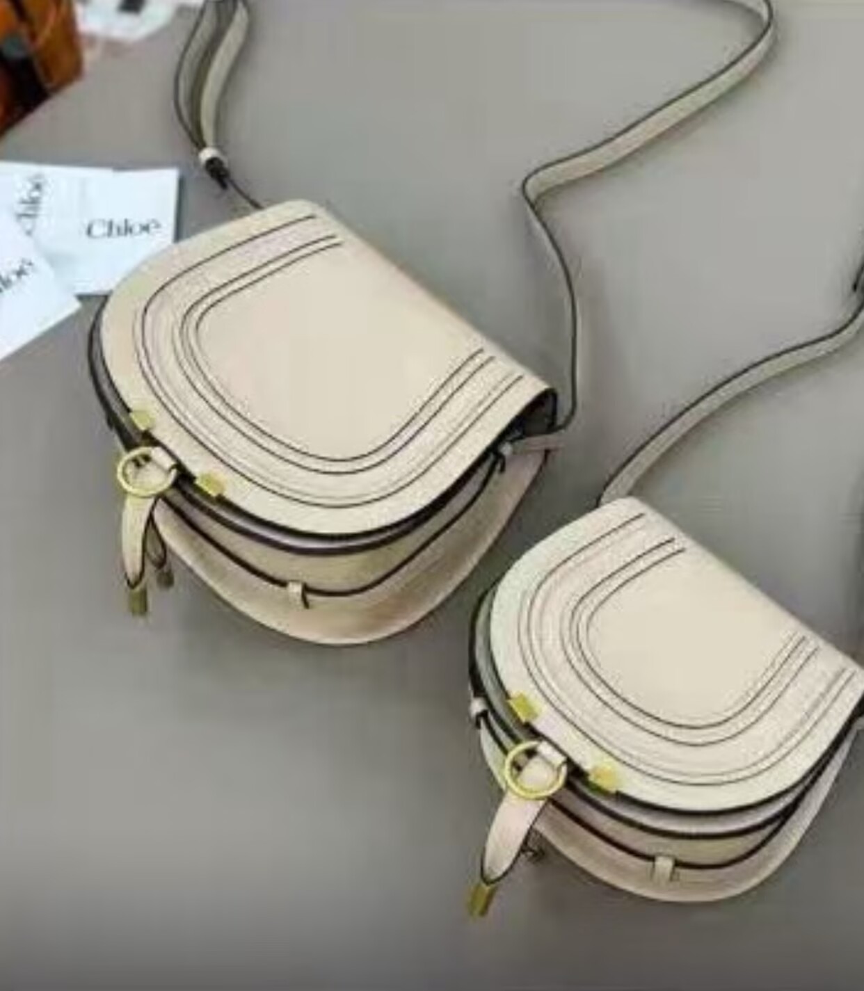 Chloe Original Leather Shoulder Bag C63201 Cream Chloe Original Leather Shoulder Bag C63201 Cream