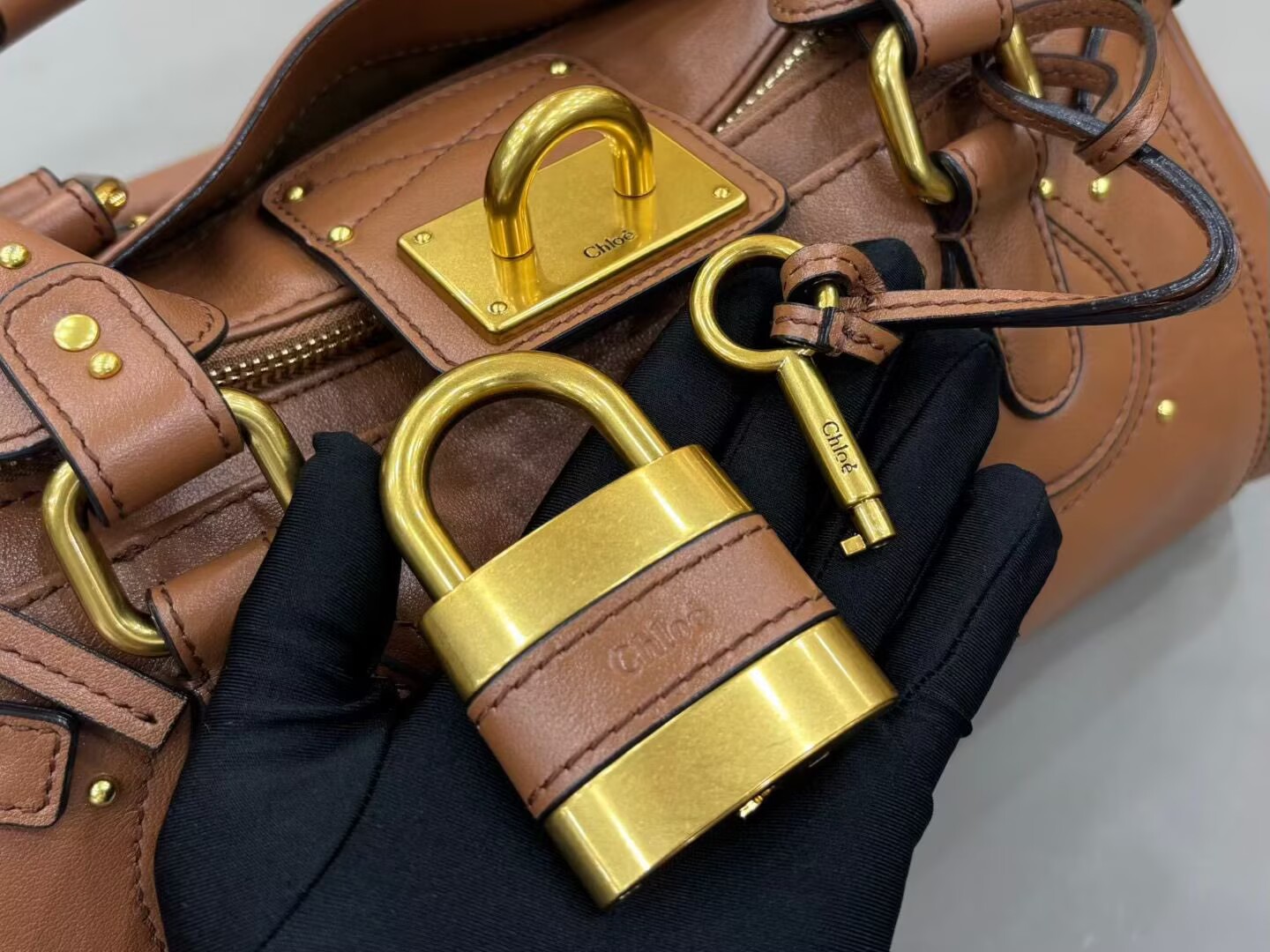 Chloe Original Leather Handle Bag C63202 Brown Chloe Original Leather Handle Bag C63202 Brown