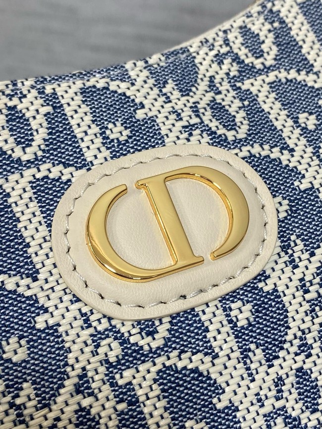 30 Montaigne Diorling Mini Bag with Chain Dior Oblique Jacquard S4309U GRAY 