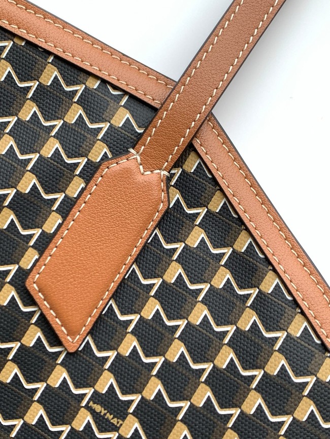 Goyard Calfskin Leather Tote Bag GM 3365 black&brown