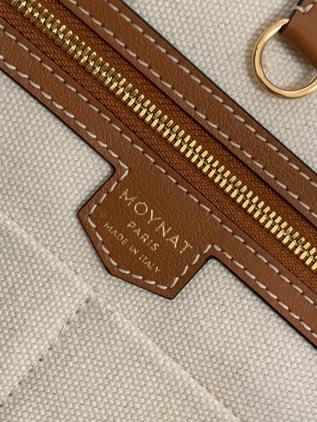 Goyard Calfskin Leather Tote Bag MM M8002 black&brown