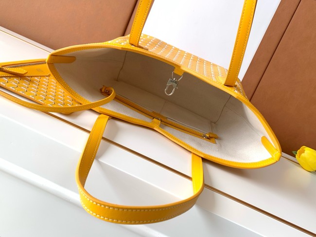 Goyard Calfskin Leather Tote Bag PM M8003 yellow