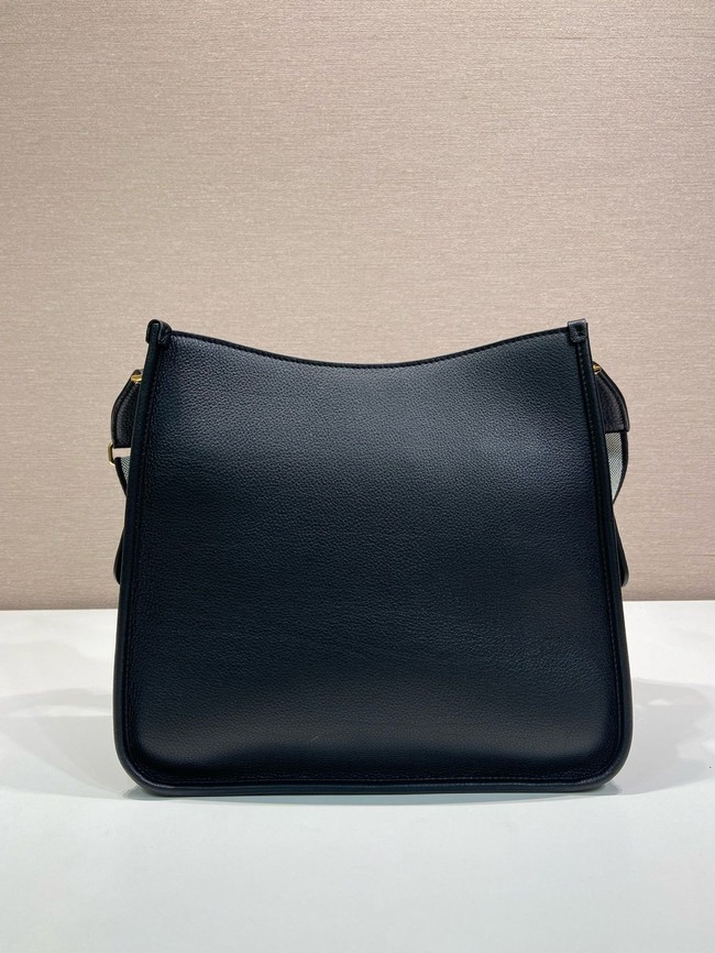 Prada Leather bag with shoulder strap 1BC073 black