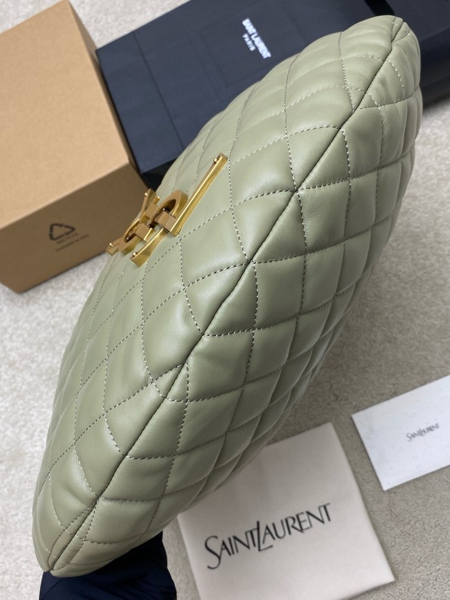 Yves Saint Laurent ICARE hobo in quilted nappa 858160 light green