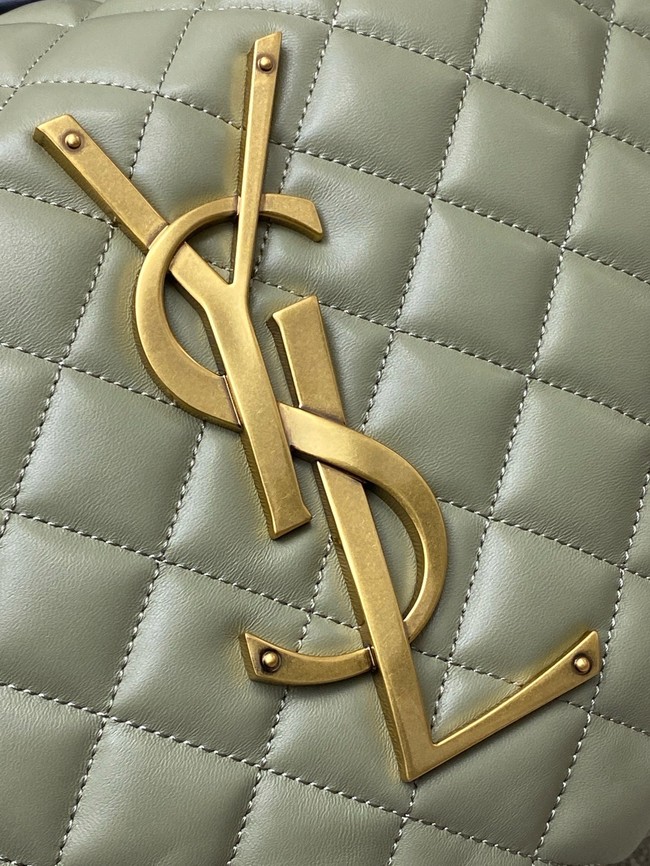 Yves Saint Laurent ICARE hobo in quilted nappa 858160 light green