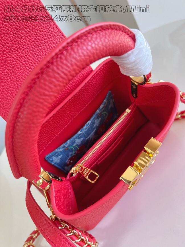 Louis Vuitton Capucines Mini M25893 red