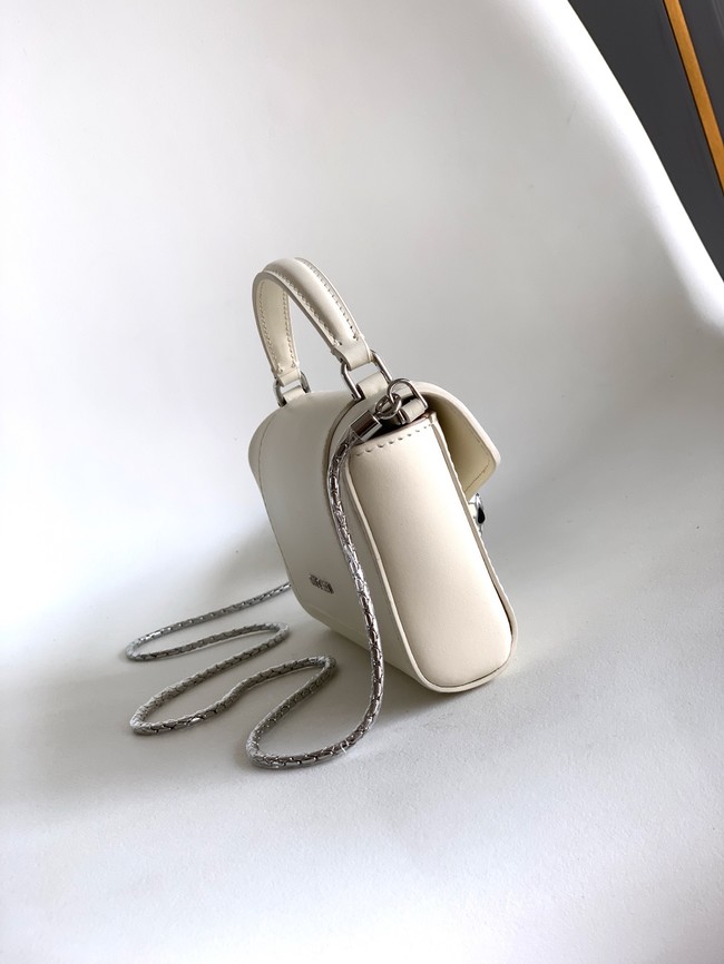 Bvlgari Serpenti Forever leather crossbody bag 289688 white